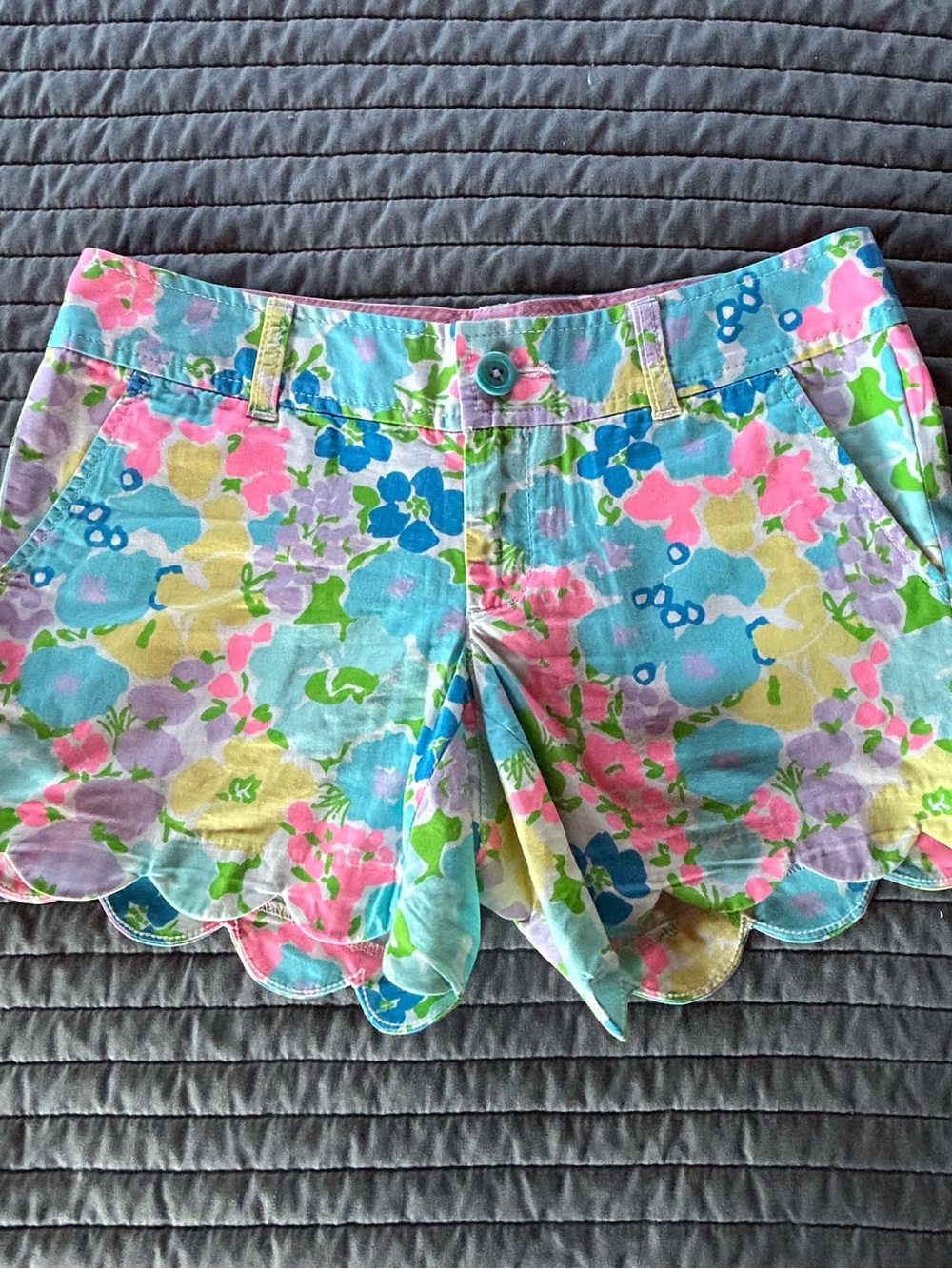 Lilly Pulitzer Buttercup Women's Shorts with scalloped hem